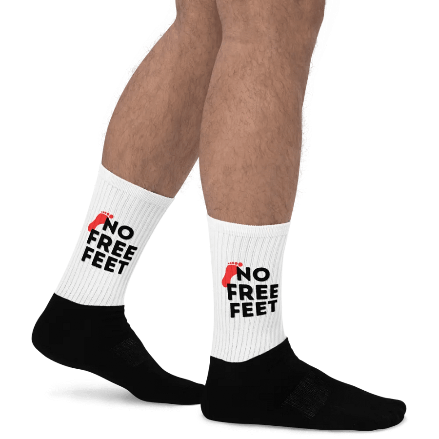 No Free Feet Socks (Black / Red) product image (4)