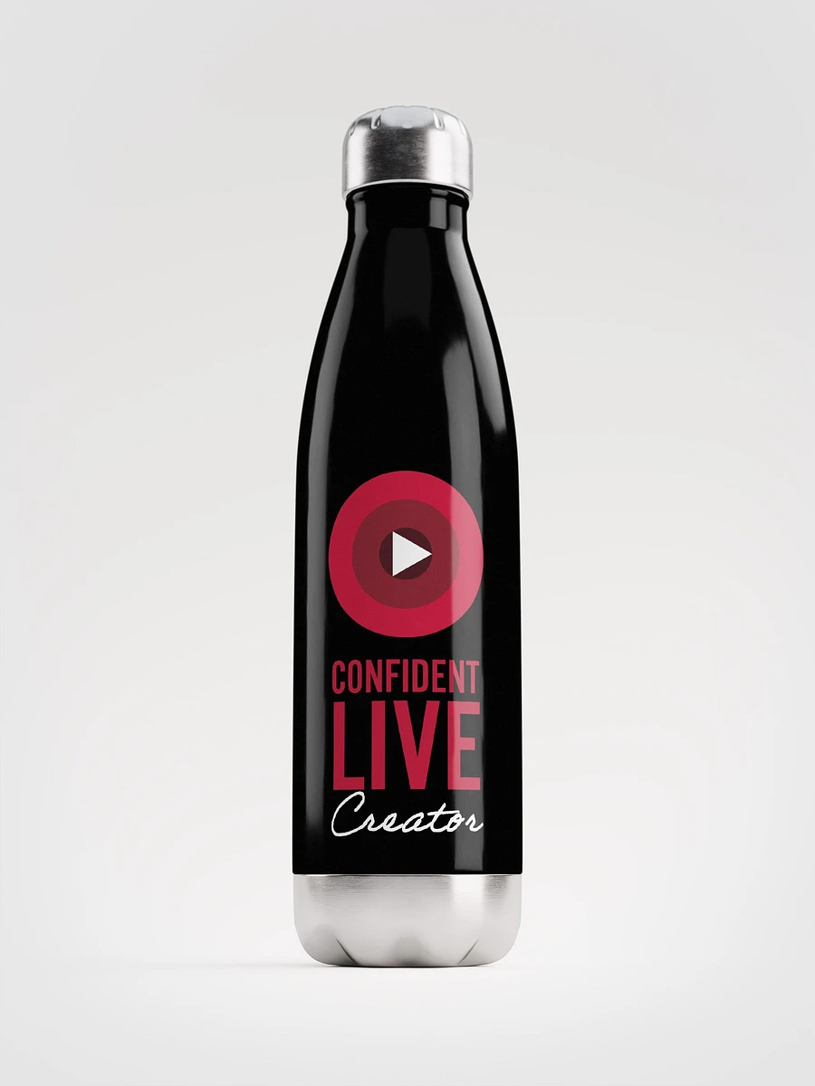 Confident Live Creator Water Bottle (Black) product image (2)