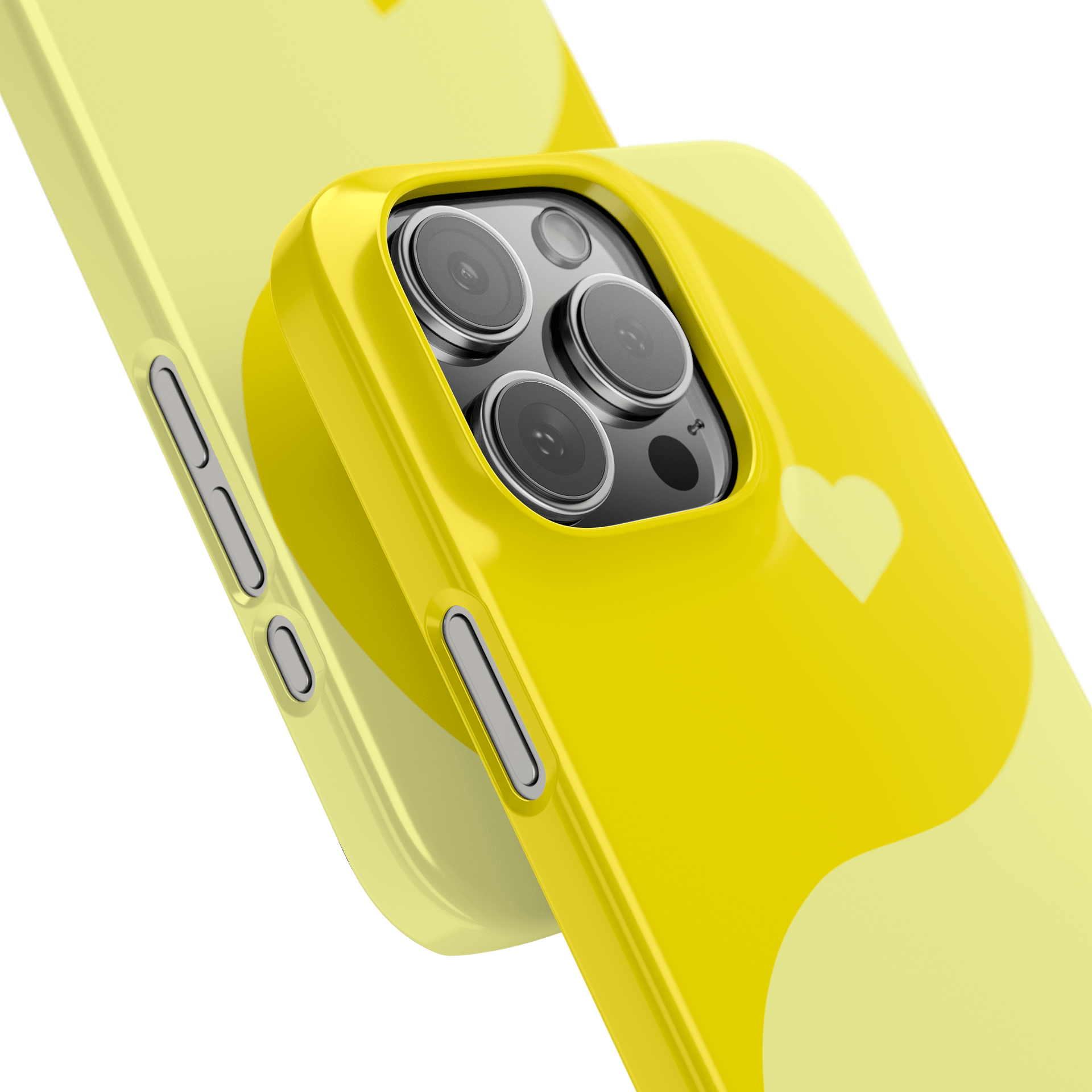 Lemon Cream Yin Yang Heart iPhone Case product image (14)