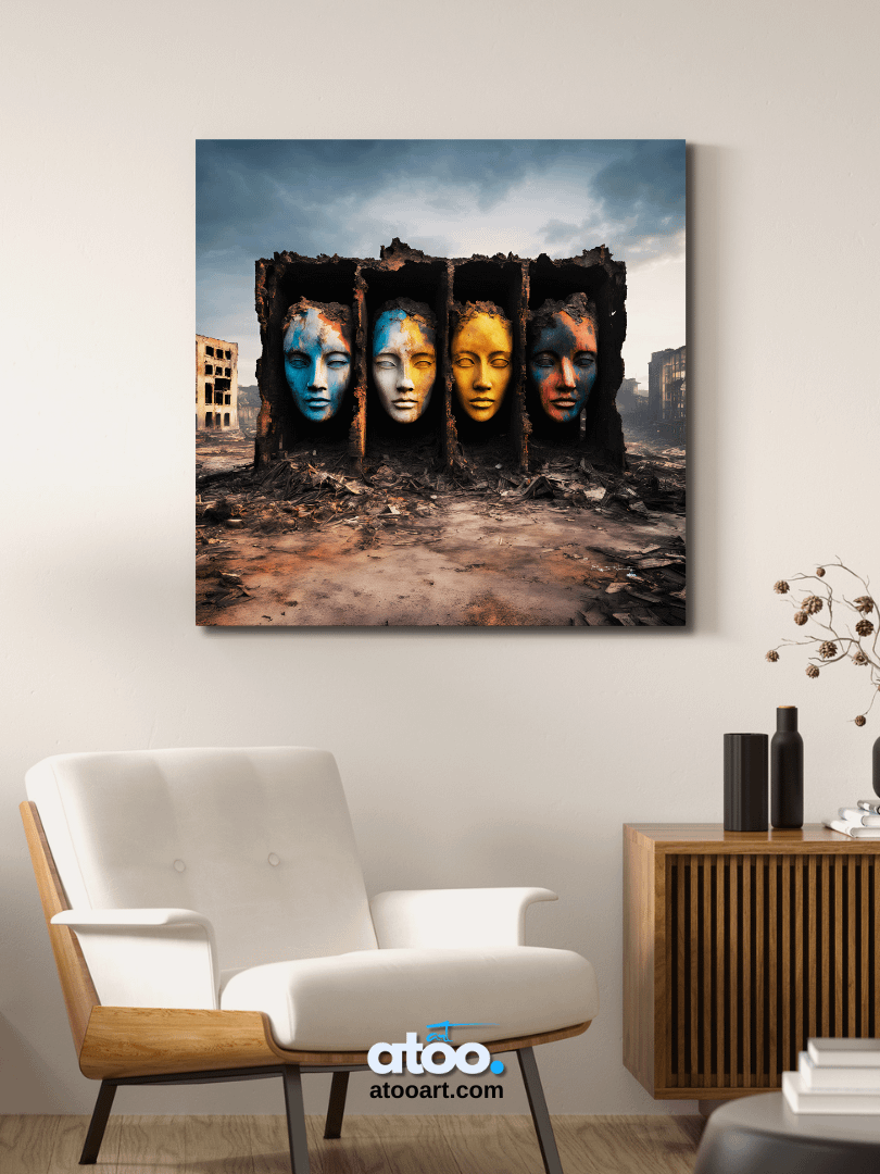 Elegy to Humanity - 12 | Canvas Art Painting product image (3)
