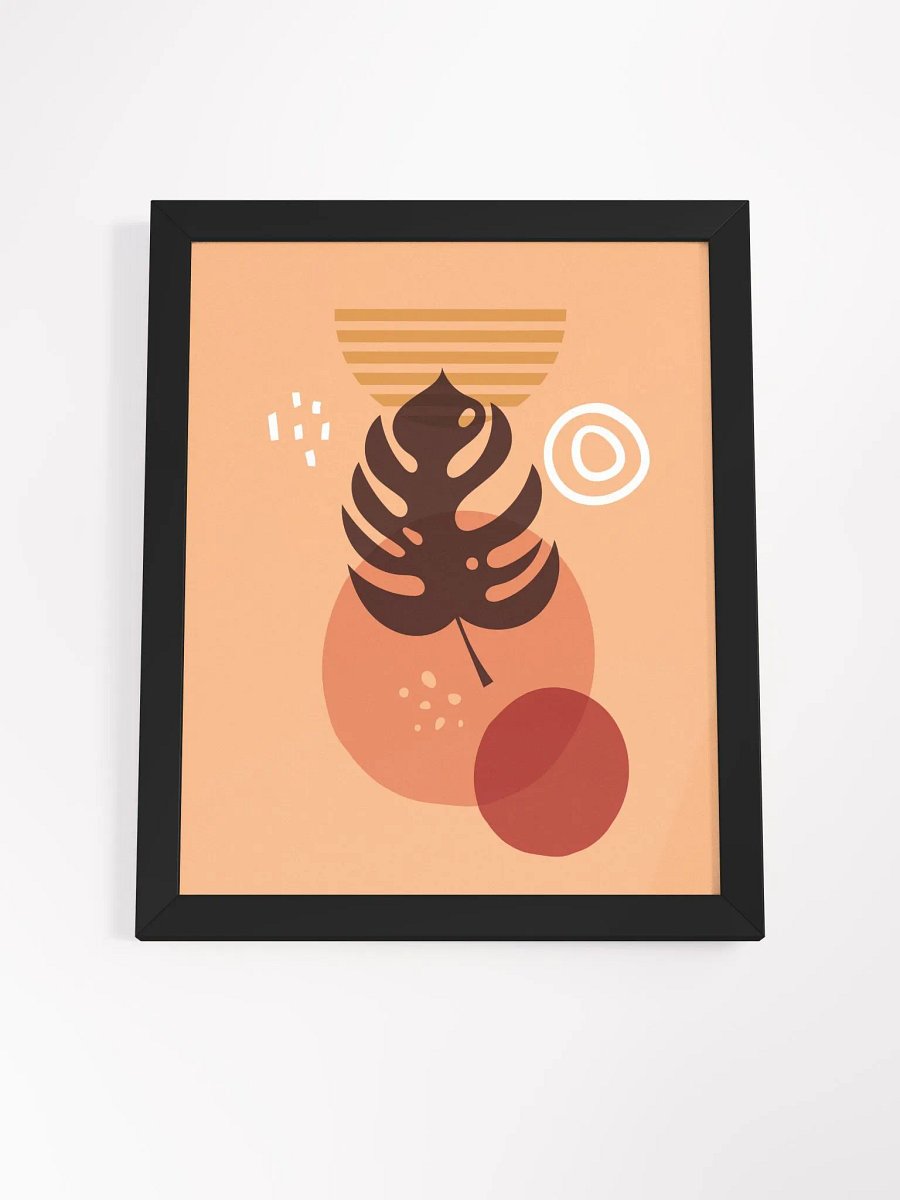 Geometric Leaf Elegance Framed Poster product image (44)