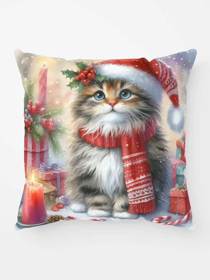 Festive Feline Wonderland Pillow product image (1)