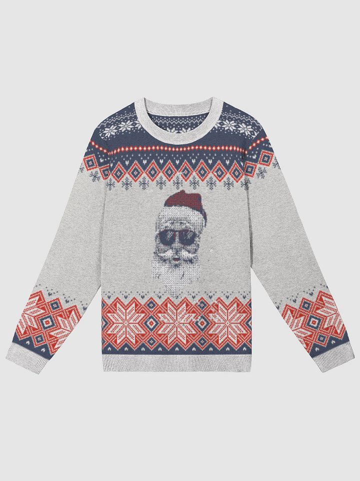 Santa’s Cool Holiday Vibes Knitted Crewneck Sweater Classic product image (1)