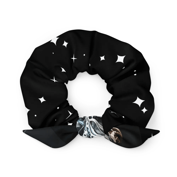 Black and white star carnage scrunchie product image (2)