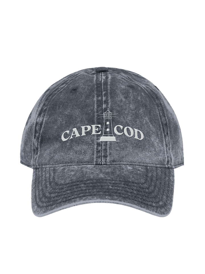 Cape Cod Lighthouse Embroidery Vintage Denim Hat product image (22)