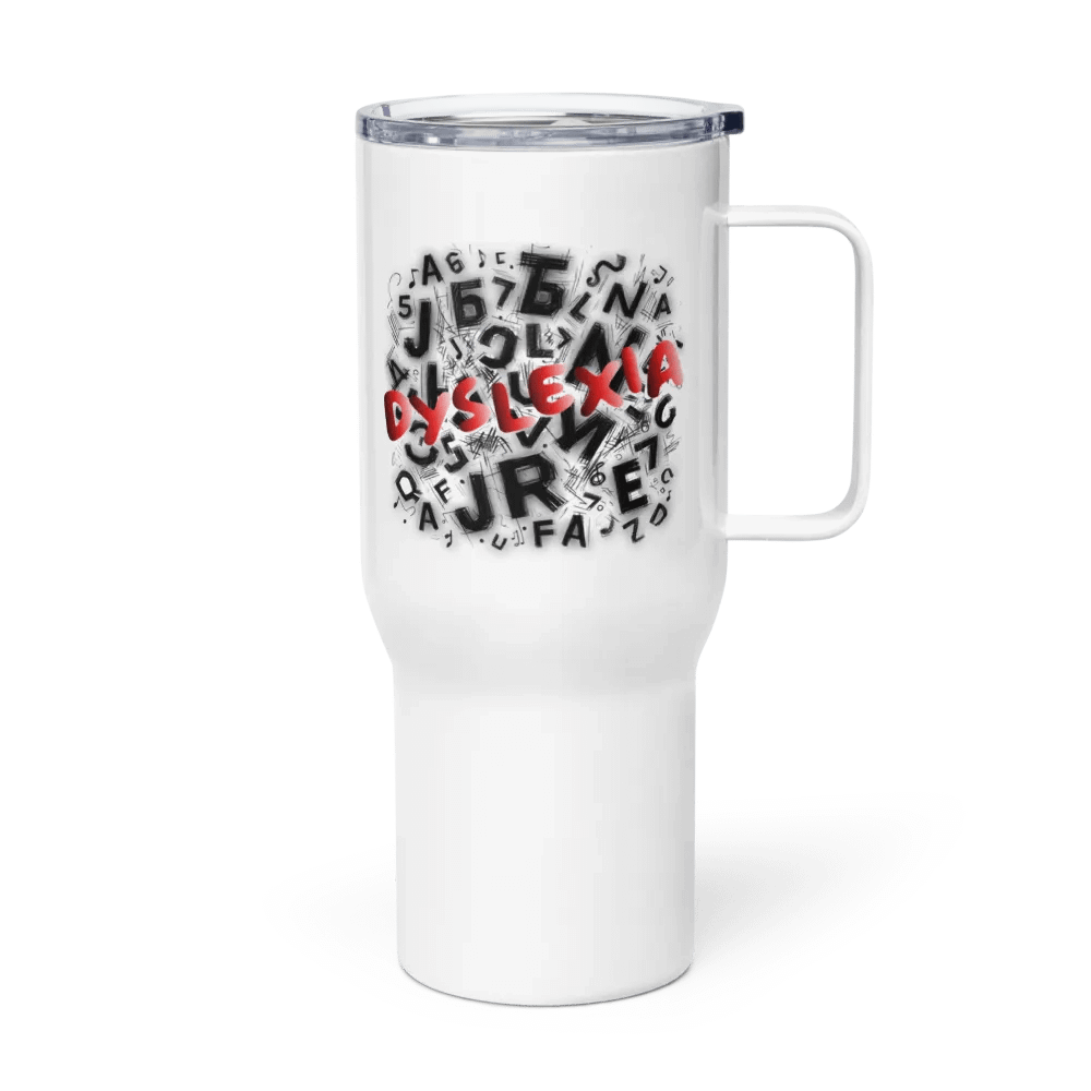 Dyslexia: My Letters Dance Travel Mug with a Handle product image (4)