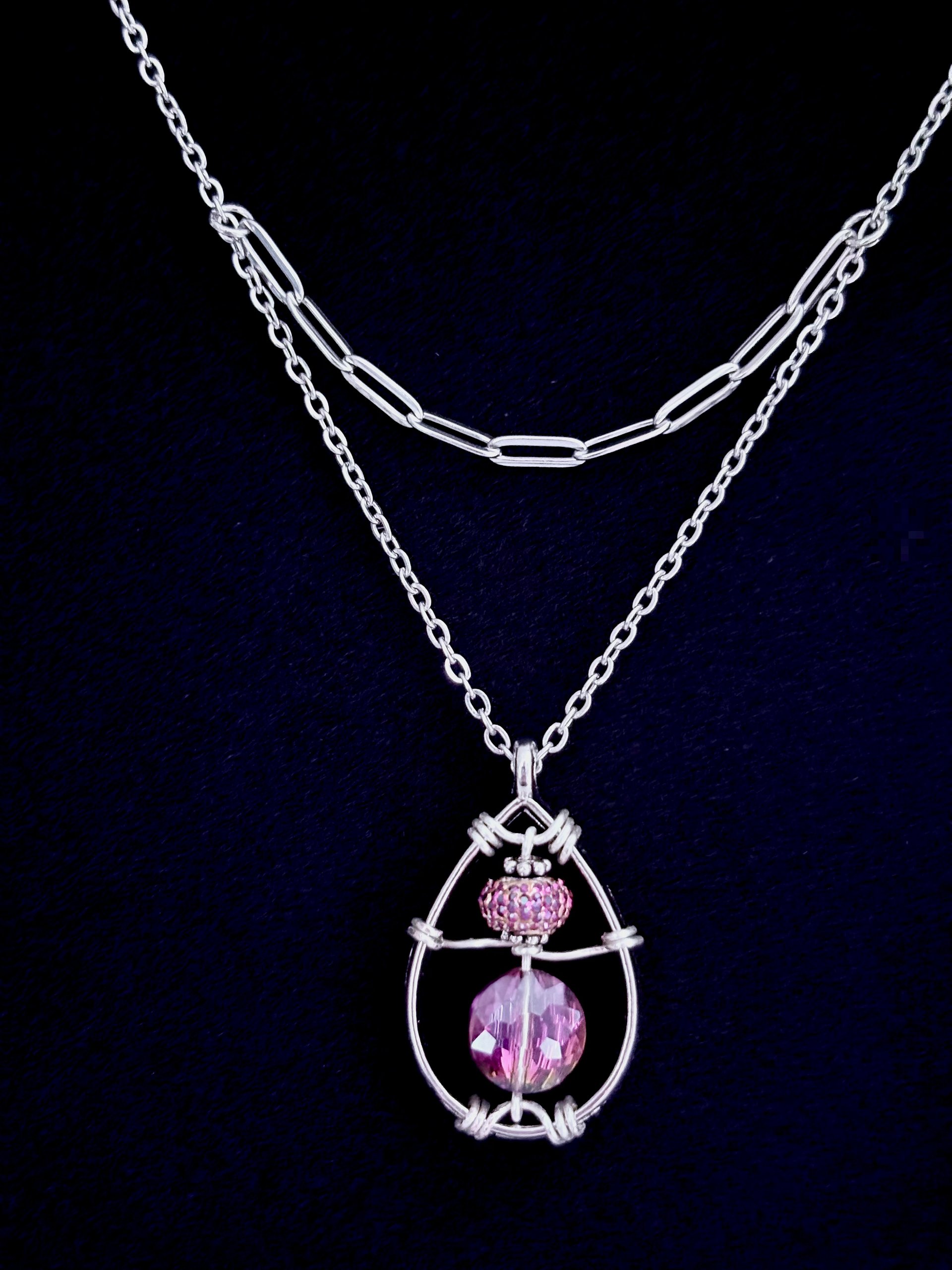 MFD-00251 | Enchanted Siren’s Amethyst-Esque Pendant Necklace – February Birthstone Inspired | Handmade Jewelry by Monique Faella Designs™ product image (2)