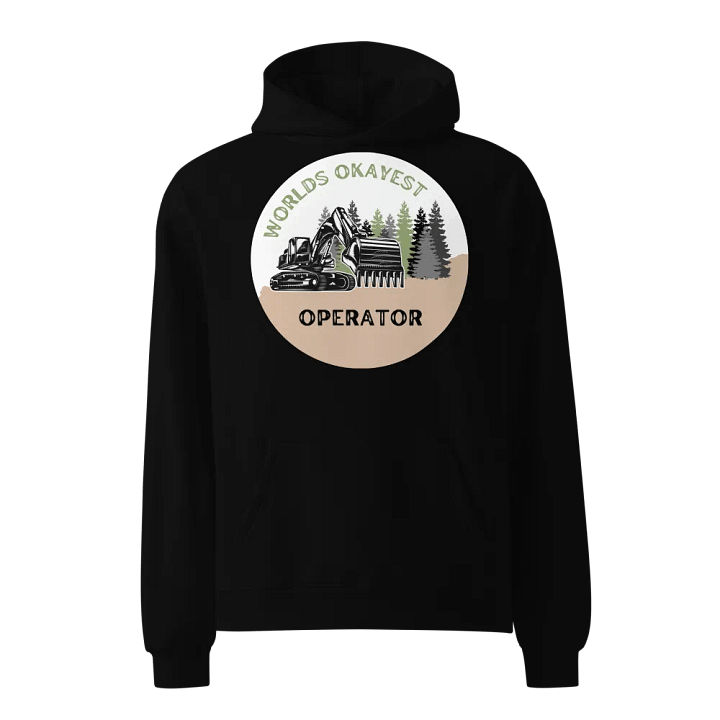 World's Okayest Operator Excavator Hoodie product image (3)