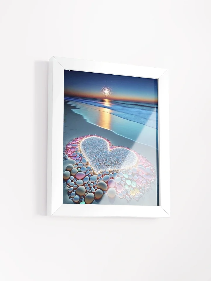 Ocean Heart Glow Framed Poster product image (2)