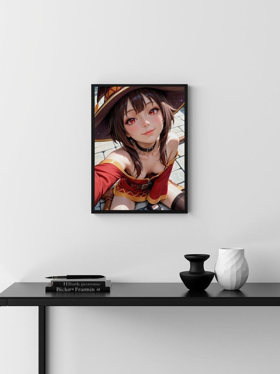 Konosuba Megumin Witch Selfie – Glossy 8x10 Metal Print product image (3)