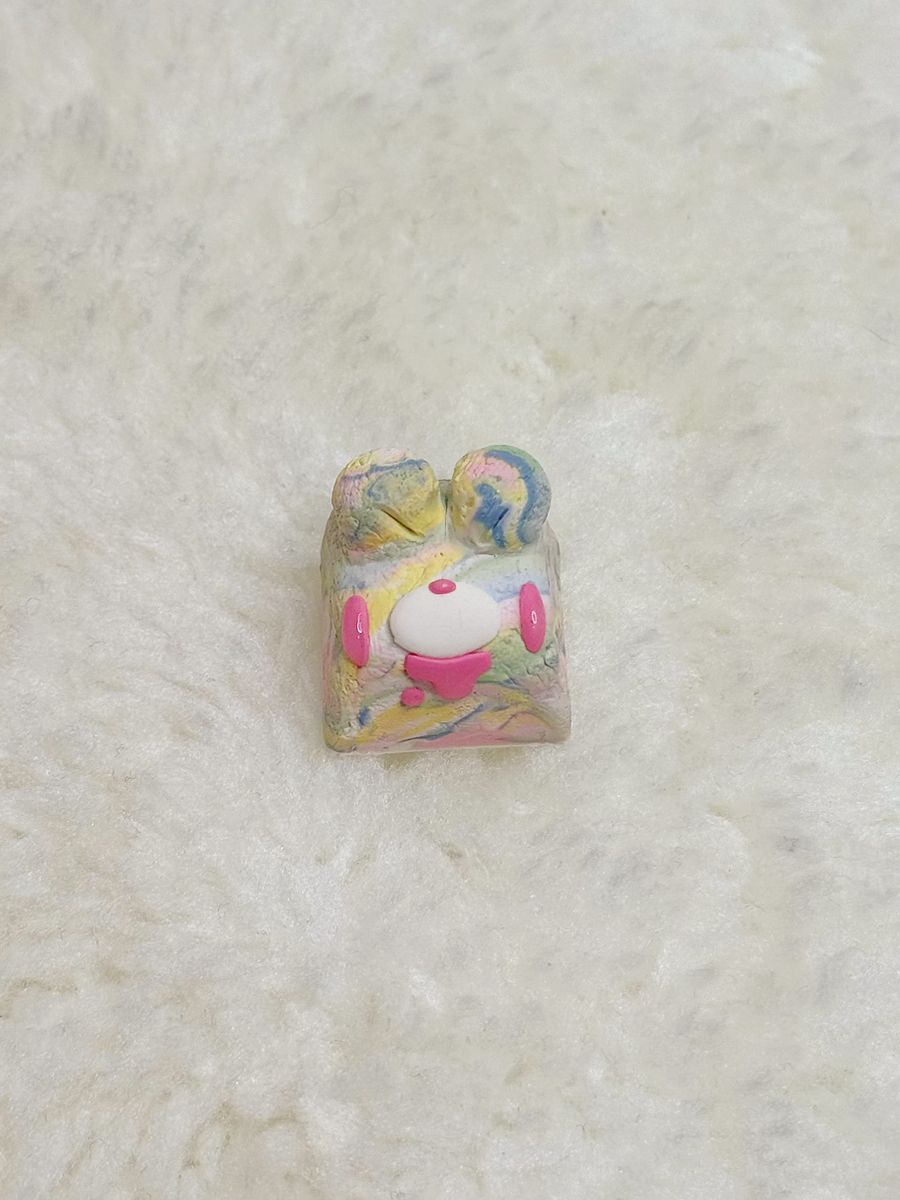 Tie Dye Gloomy Bear Keycap product image (1)