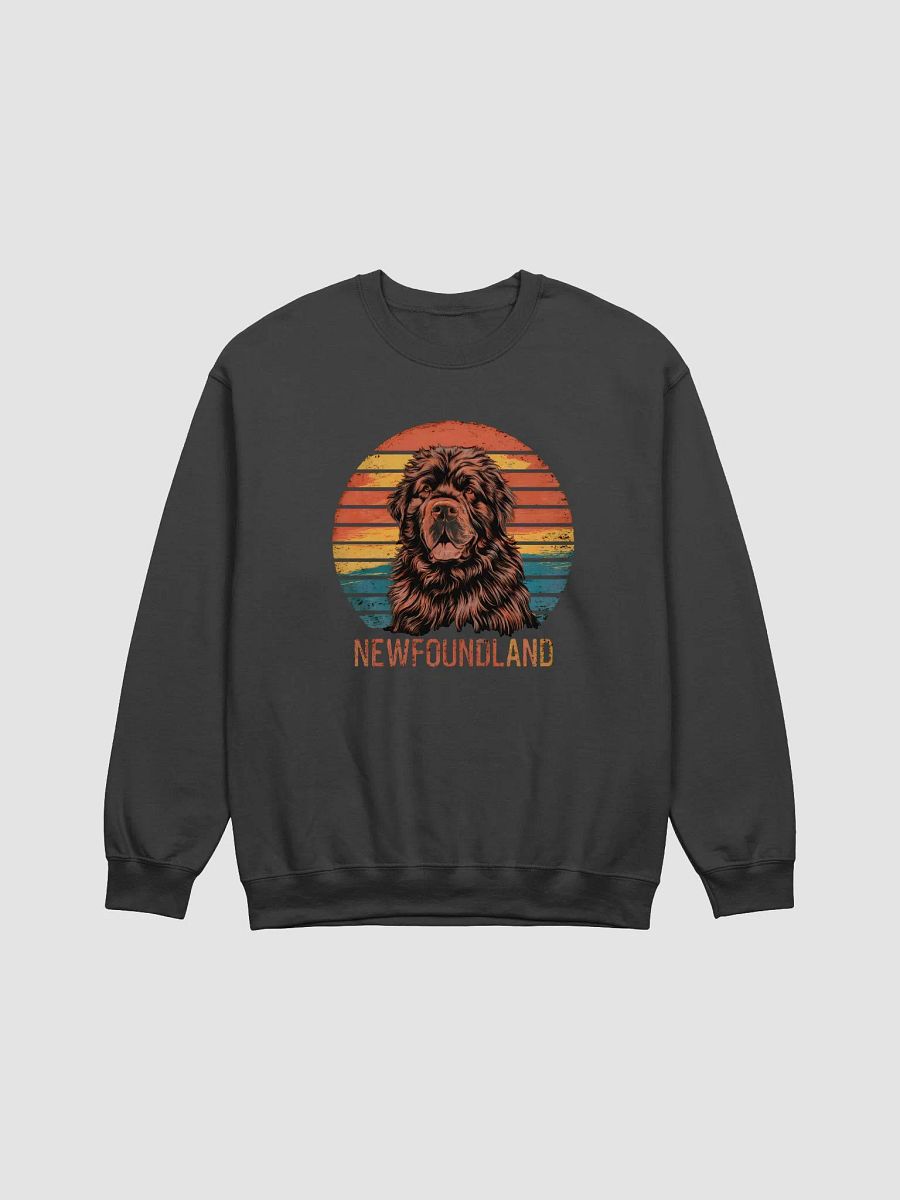 Retro Newfoundland Dog Sweatshirt for Men & Women - Soft & Comfortable product image (1)