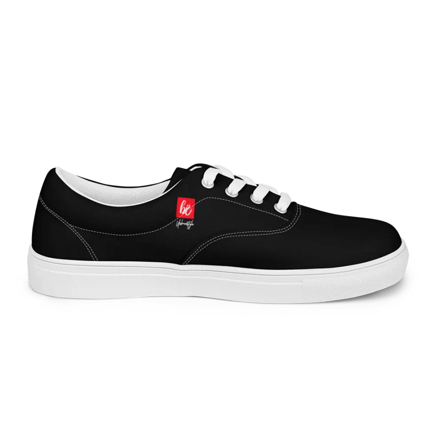 Brushstrok5 Black Urbanstyle Canvas Shoes product image (8)