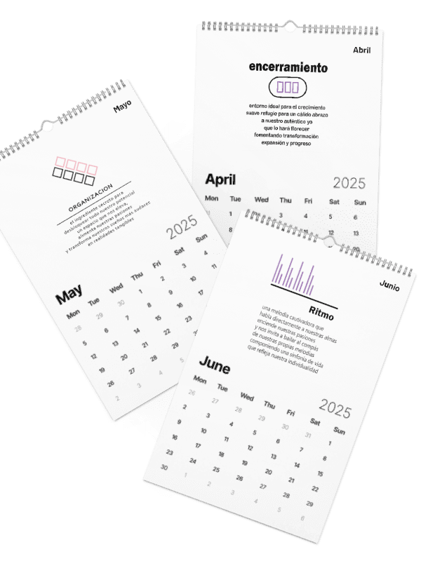 Espanol Implicito-Spanish Implied 2025 Calendar-Calendario (Dias en ingles)-Now $10.50 Use promo code VIBES4LOVE at checkout product image (4)