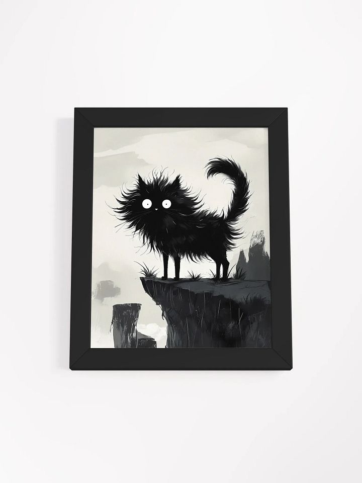 Whimsical Cat Drama Framed Poster product image (2)