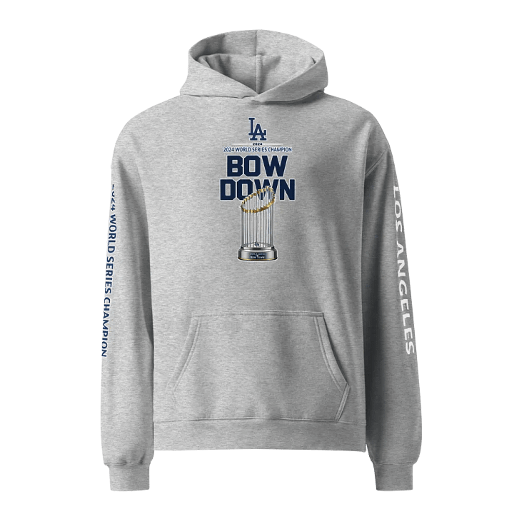 "Bow Down" LA Dodgers 2024 World Series Champion Hoodie | MLB Home Locker product image (4)