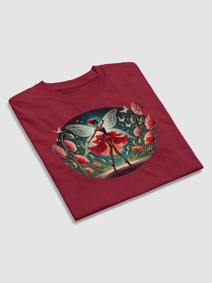 Enchanted Poppy Fairy Floral Basic T-Shirt by Gildan product image (7)