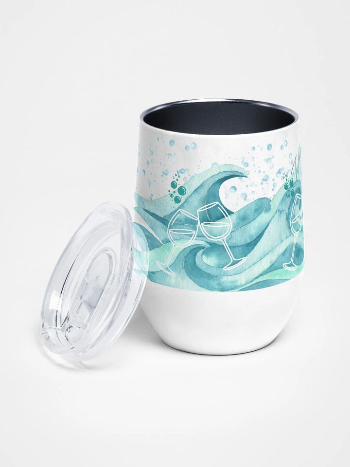 Ocean Waves Celebration Wine Tumbler for the beachpartiers BBQ s product image (2)