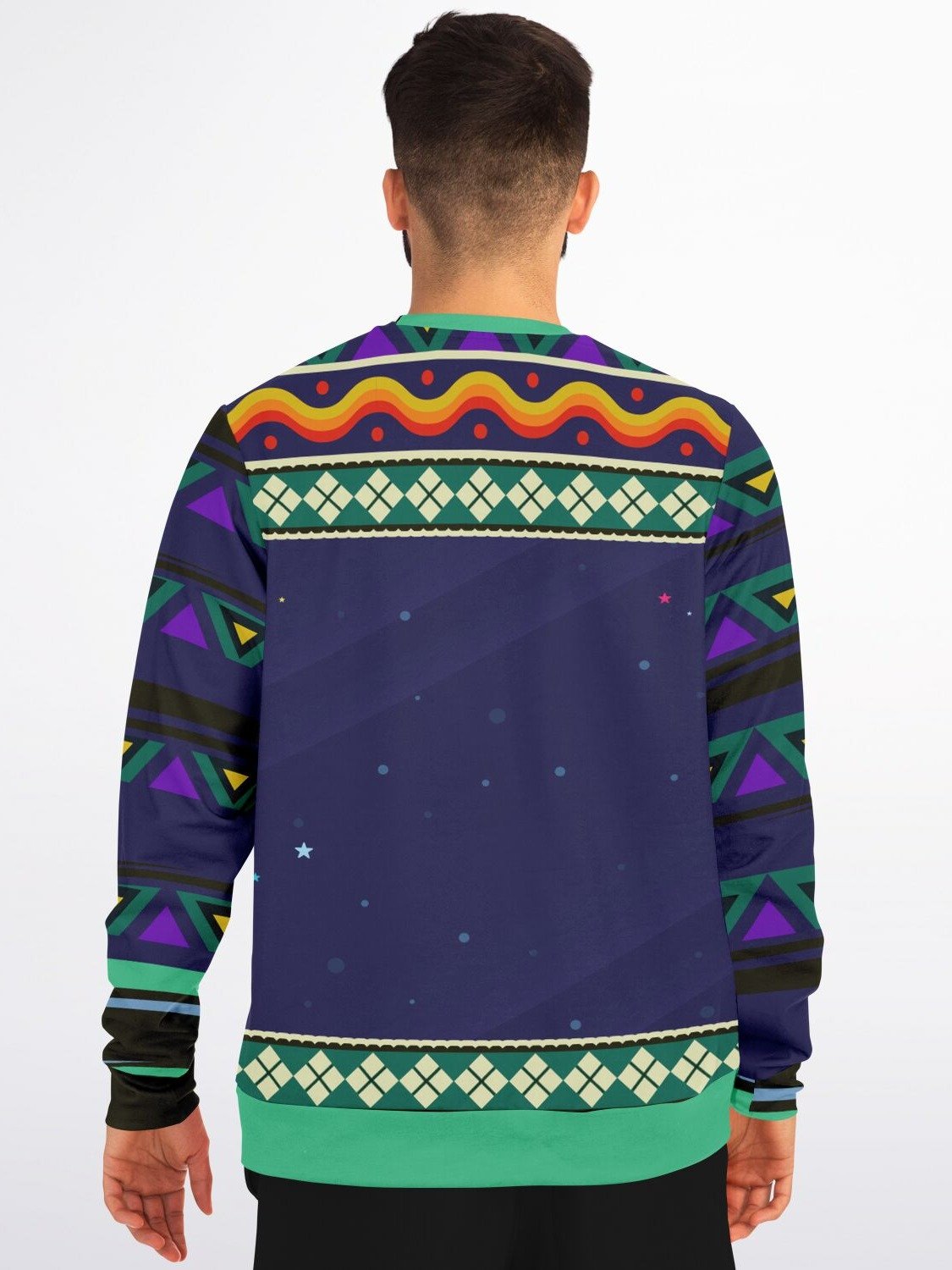 "Humans Are Gross" Alien Christmas Sweatshirt | Quirky Space-Themed Ugly Xmas Sweater | Offbeat Holiday Outfit product image (4)