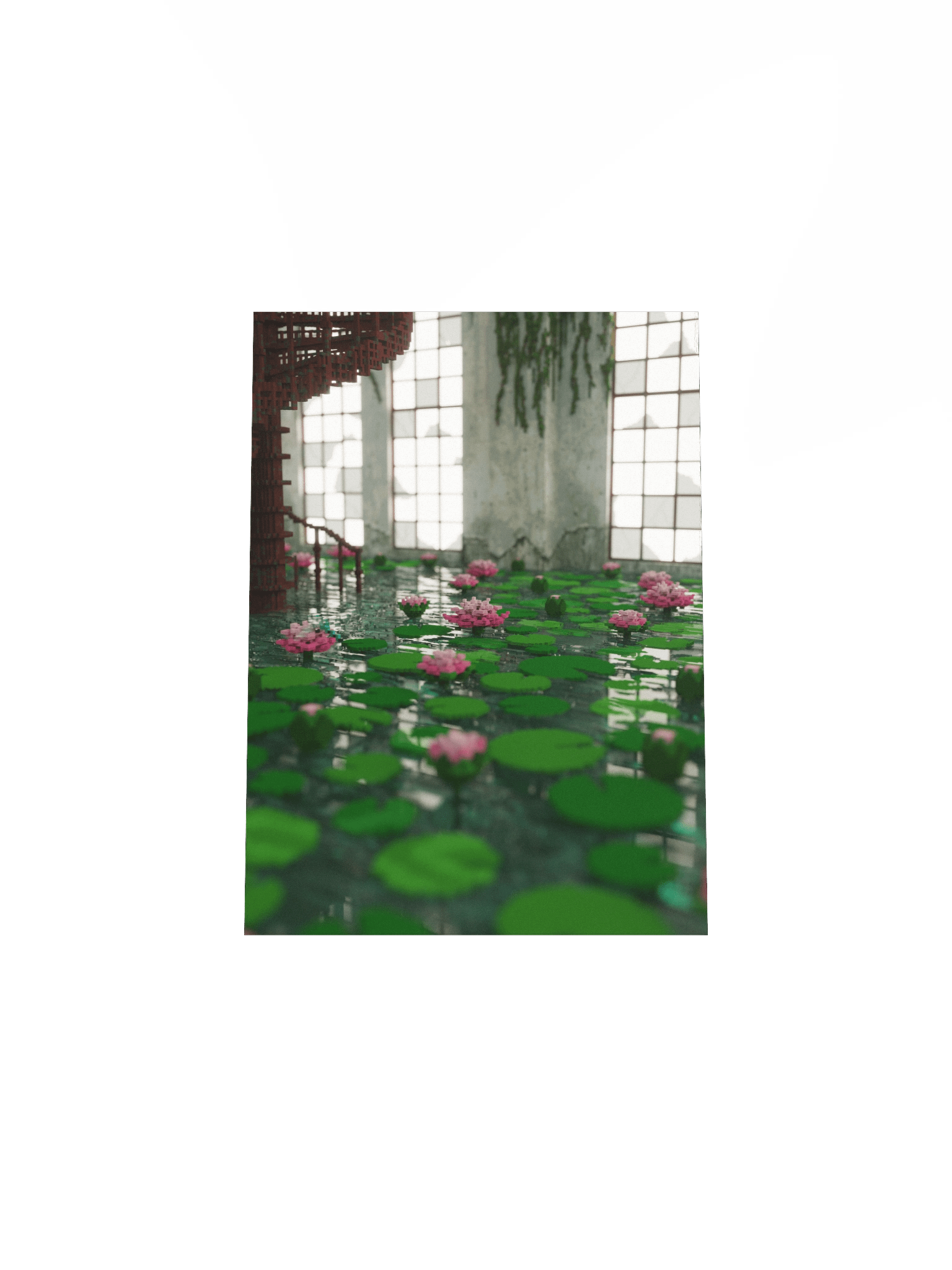 Lotus in the wild 🌙 art print product image (5)