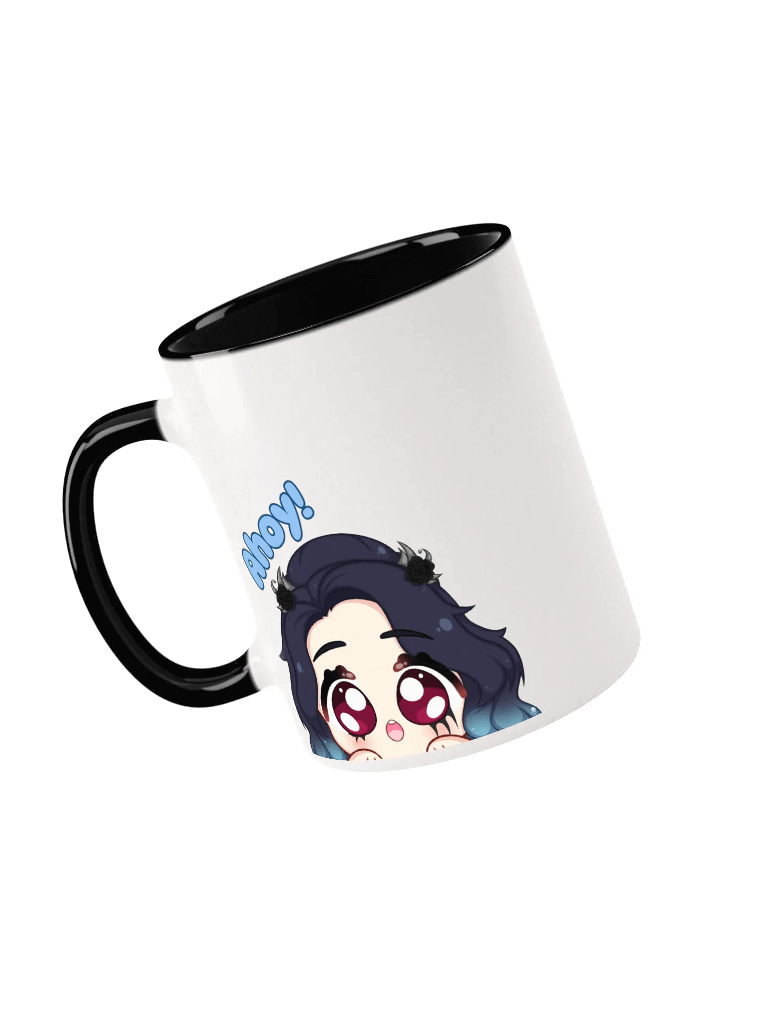 Lily Cyren "Peeking" Mug + Logo product image (1)