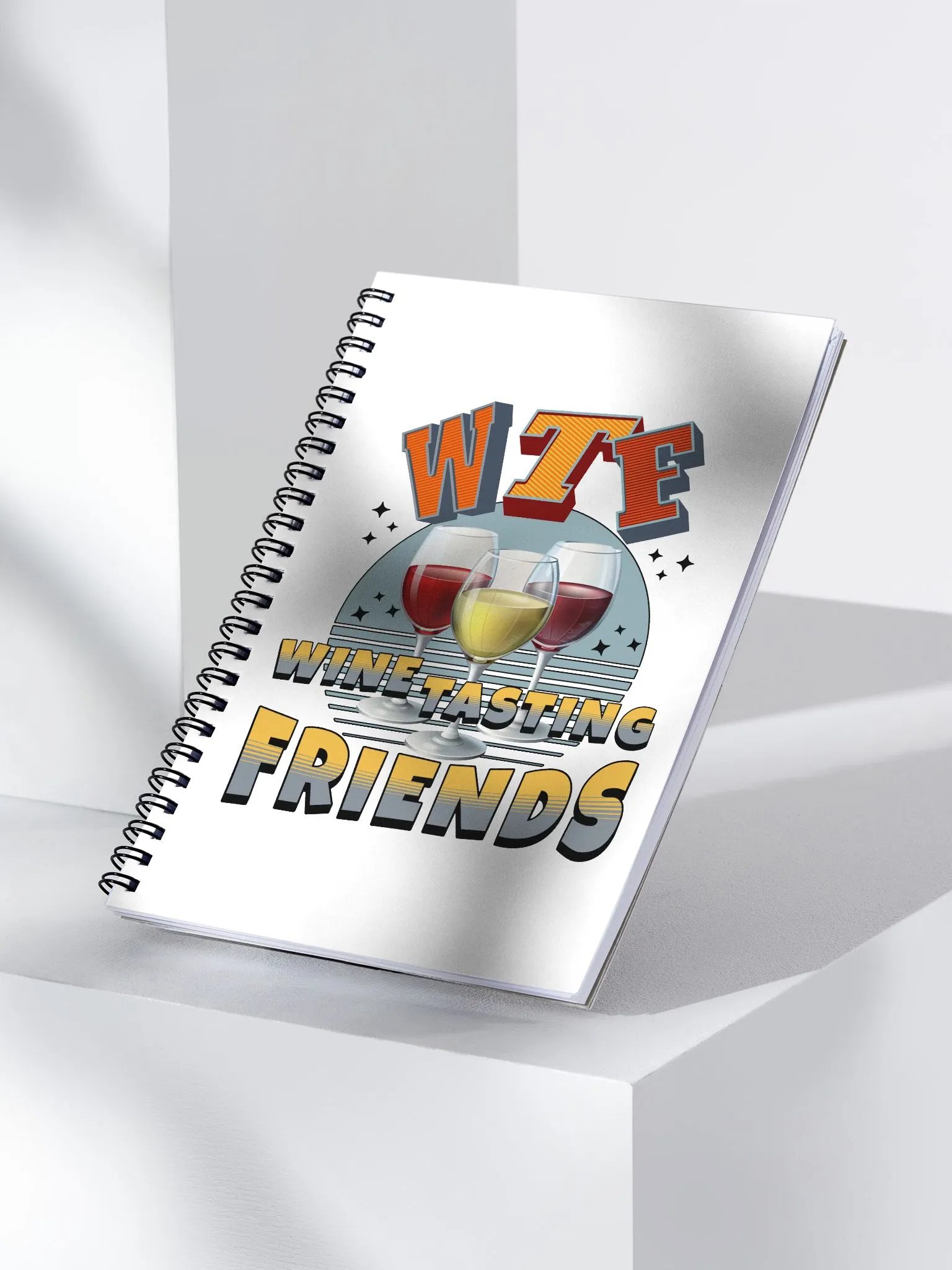WTF Wine Tasting Friends Spiral Notebook product image (2)