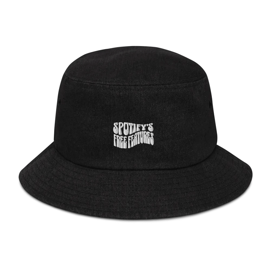Spotify's Free Features | Tall Font ( Denim Bucket Hat) product image (1)