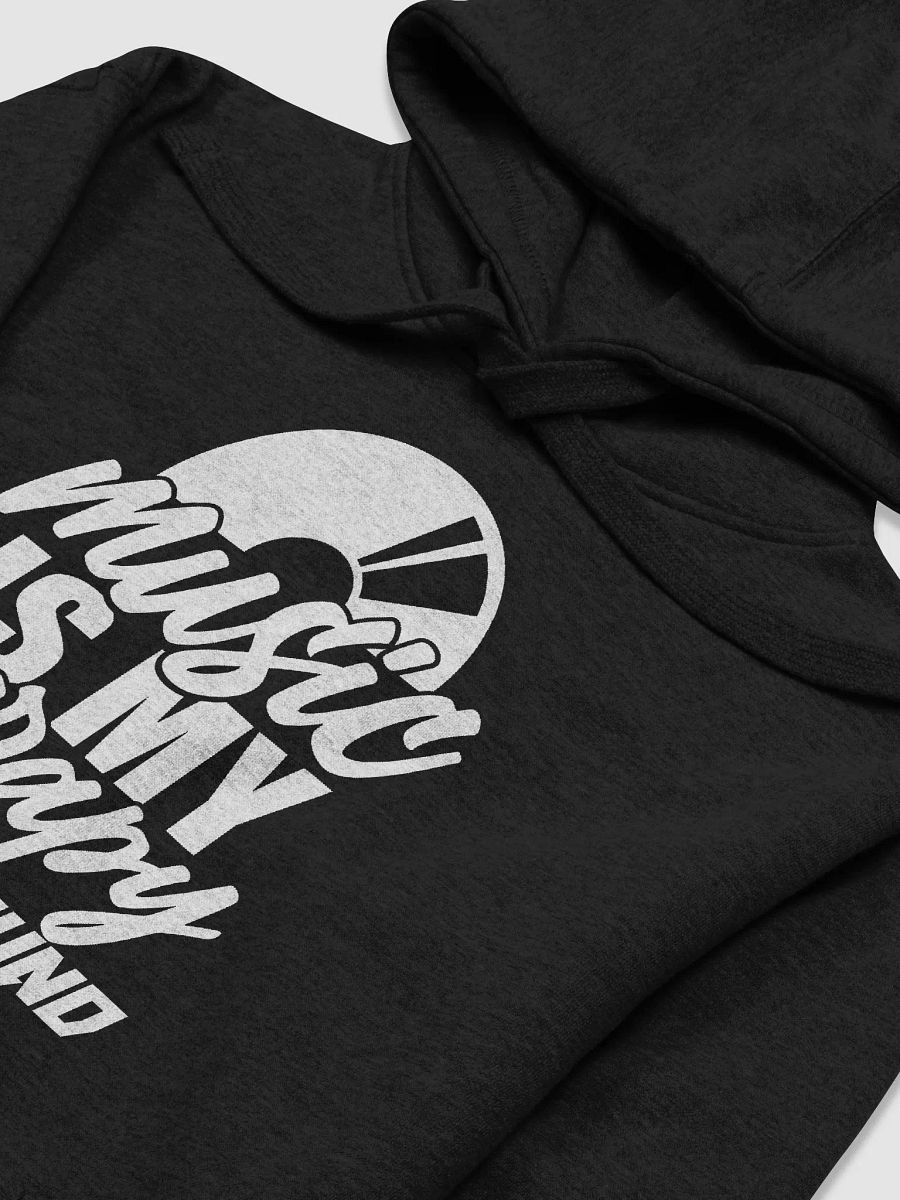 DJ Hoodie Rapper Merch Band Merch Music Merch Cotton Heritage Unisex Premium Hoodie "Music Is My Therapy" By DJ GodSOUND product image (3)