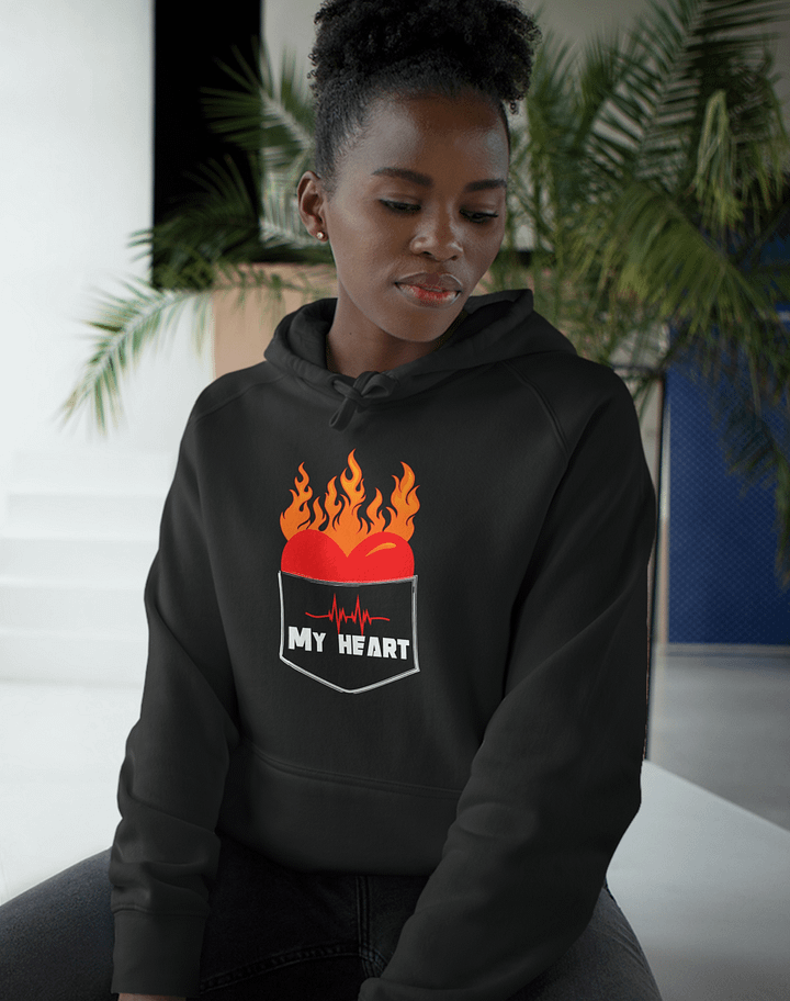 My heart unisex hoodie product image (1)