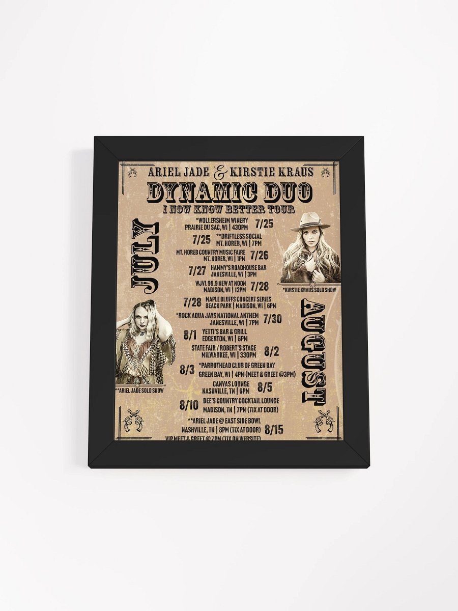Dynamic Duo Tour Poster (Framed) product image (1)