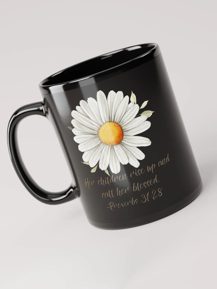 Blessed Mom Black Glossy Mug product image (5)