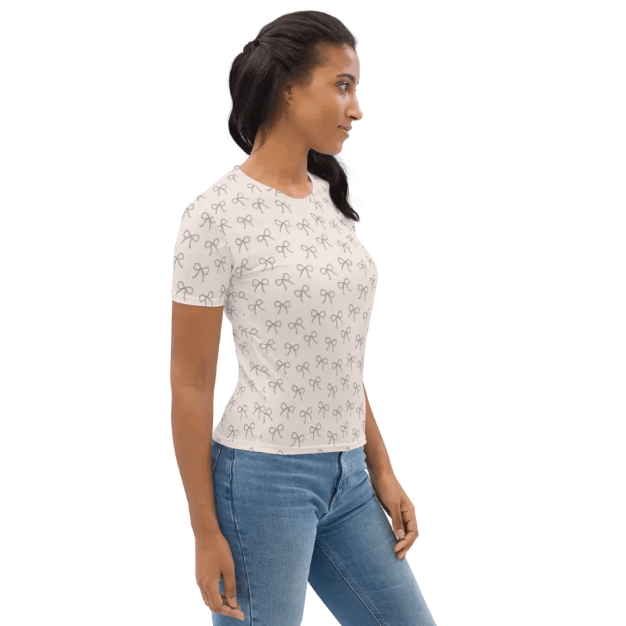 Dainty Gray Bows Women's T-Shirt product image (12)