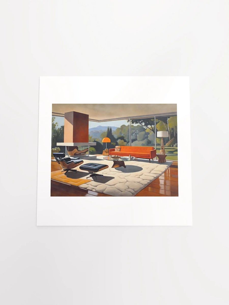 Midcentury Modern Living Room With A View - Print product image (17)