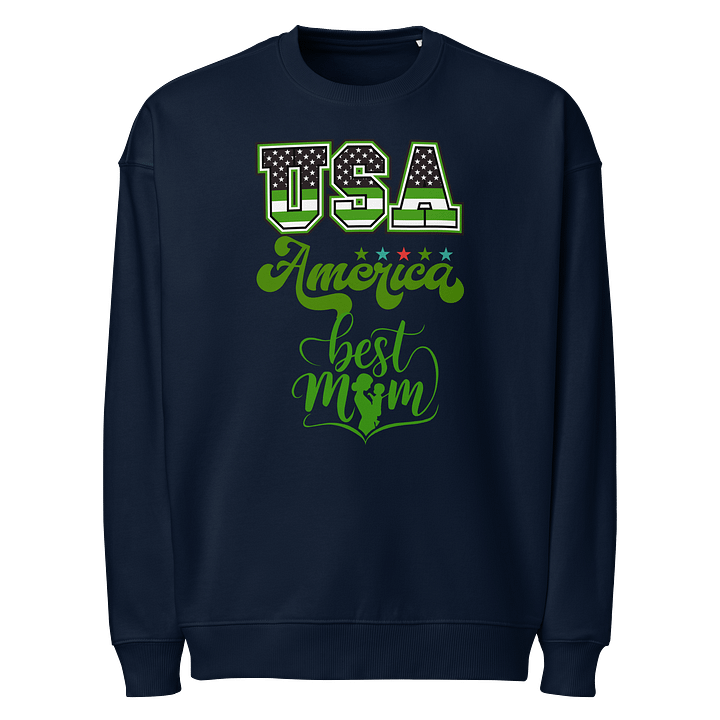 Patriotic Mom Oversized Sweatshirt product image (1)
