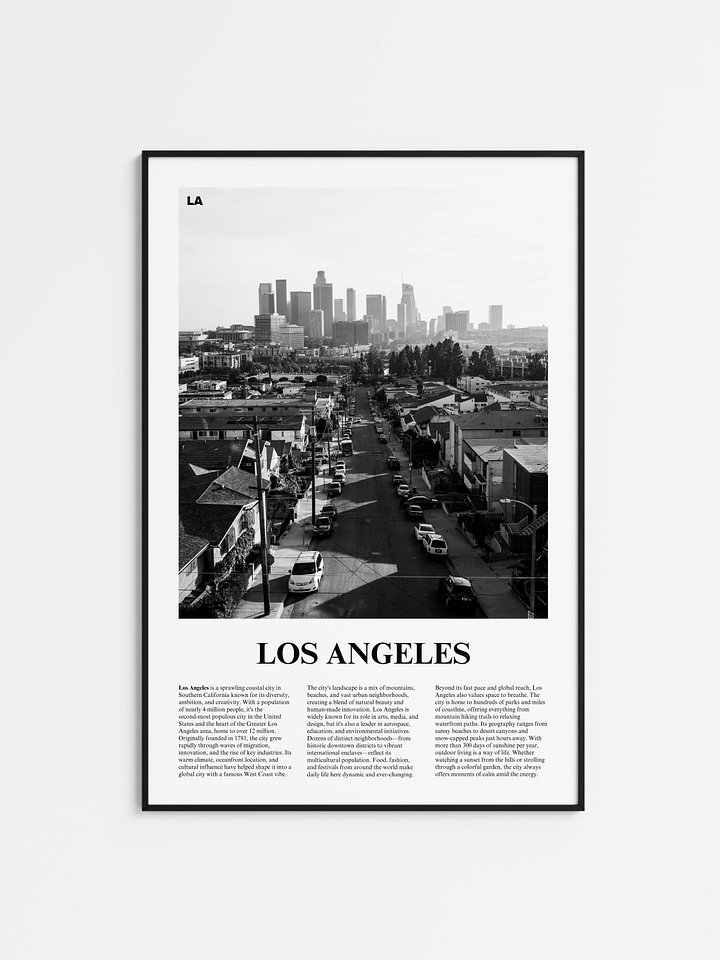 Los Angeles 02 Newspaper Poster product image (1)