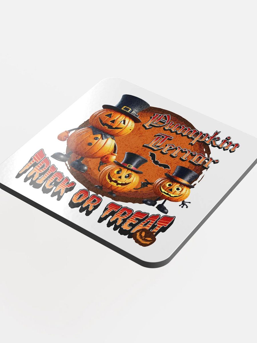 Pumpkin Terror Trick Or Treat Cork Coaster Set product image (4)