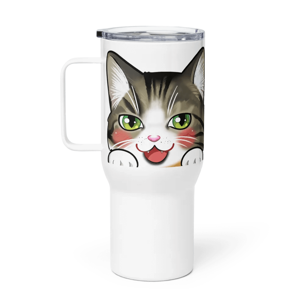 Cat Mug (Traveling With Handle) product image (3)