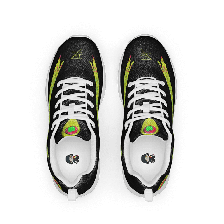 Black with Yellow Peacock Shoe product image (2)