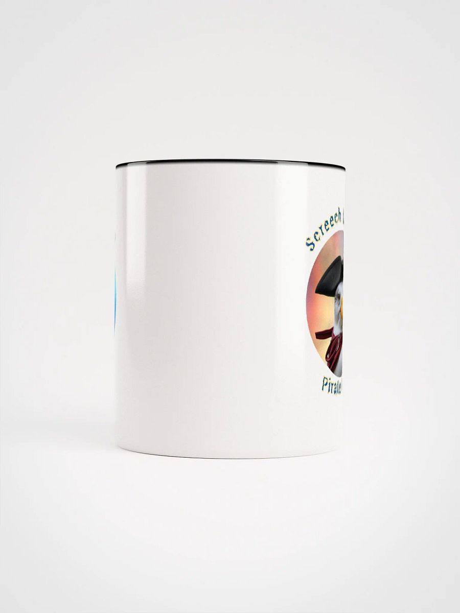 Screech Like a Pirate Gull Ceramic mug with coloured interior product image (65)