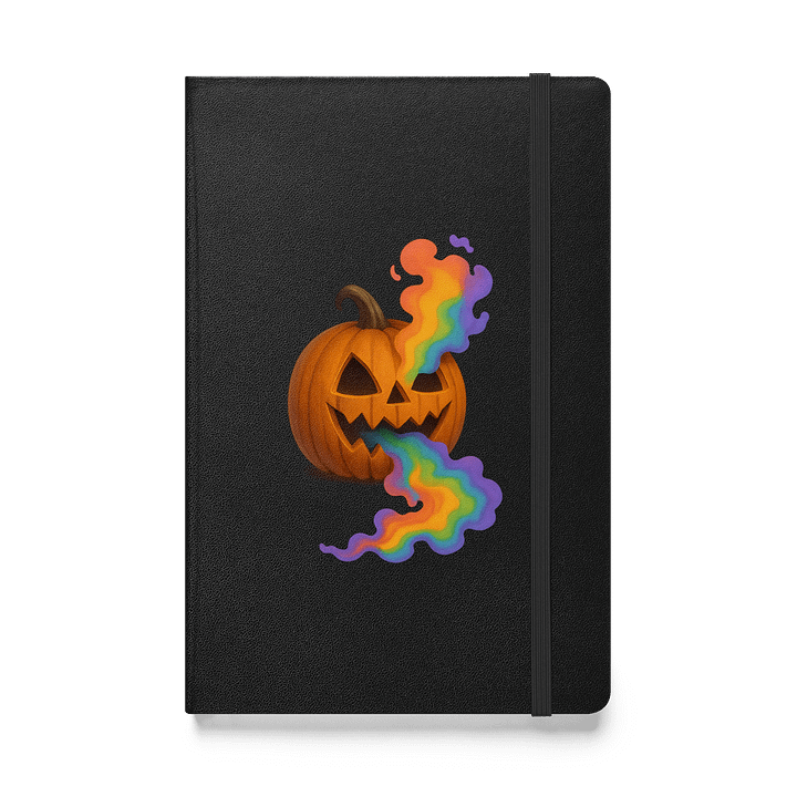 Rainbow Smoke Jack-O'-Lantern Hardcover Notebook product image (1)