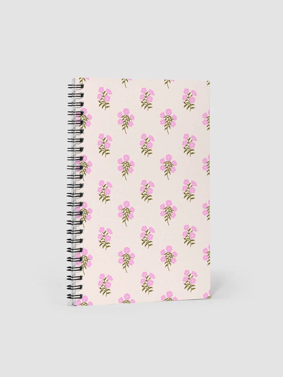 Alpine Cascade - Pink and Yellow on Dark Blue - Spiral Notebook product image (3)