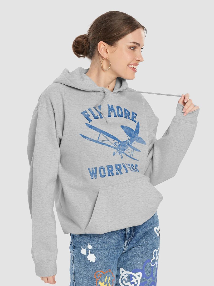 Fly More Worry Less - Biplane - Hoodie product image (34)