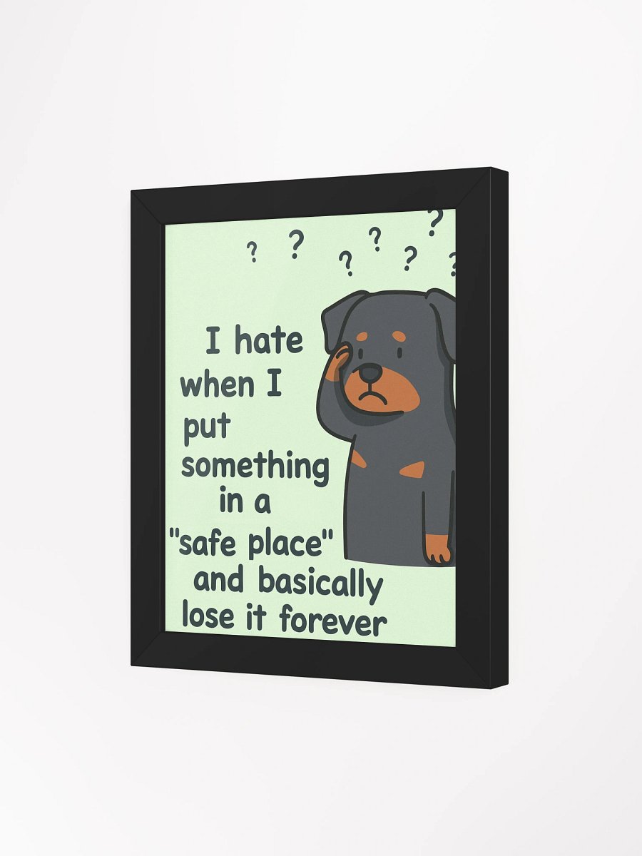 "Safe Place" Rottweiler Framed Poster product image (7)