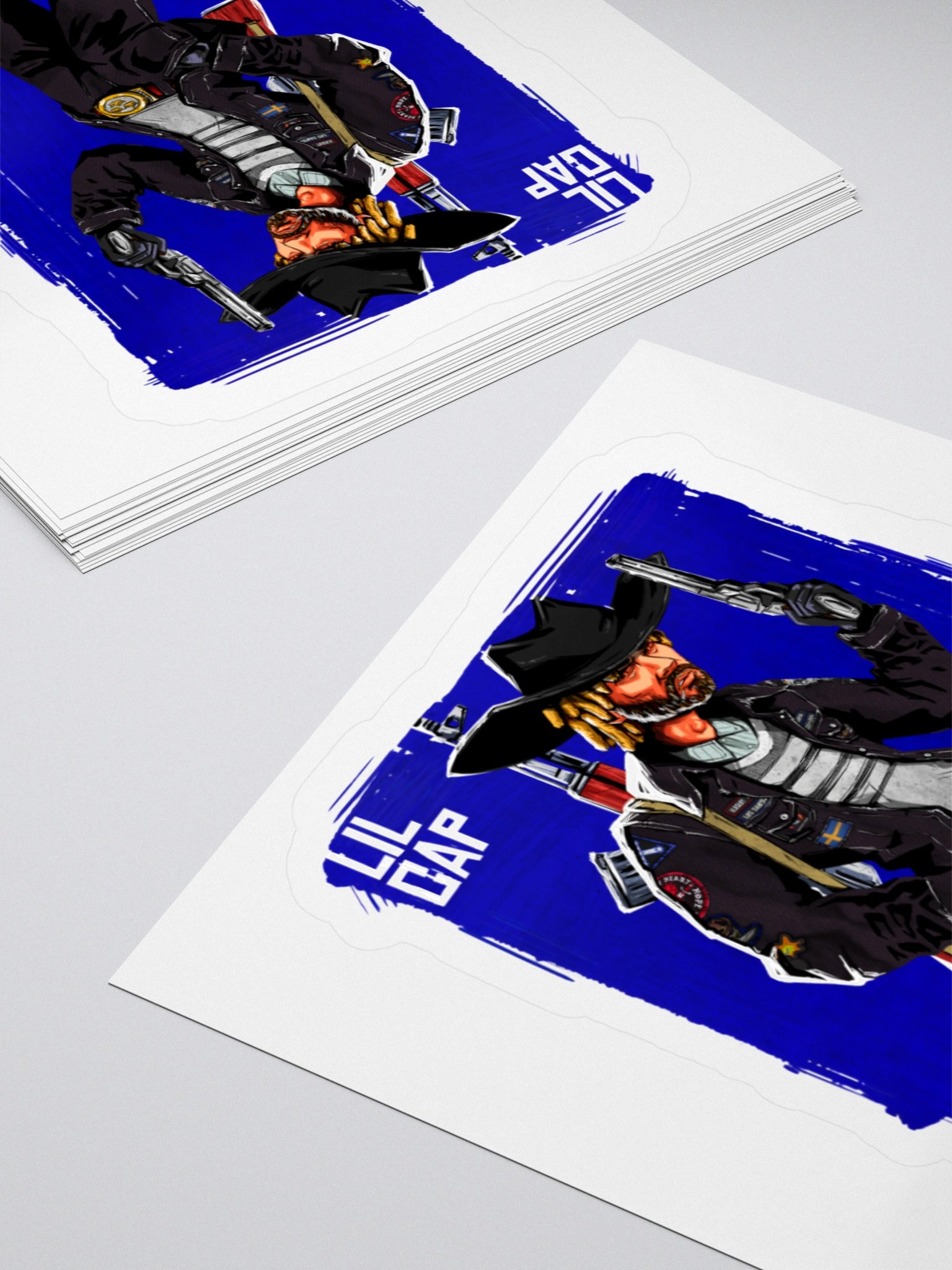 Lil Cap Portrait Sticker product image (11)