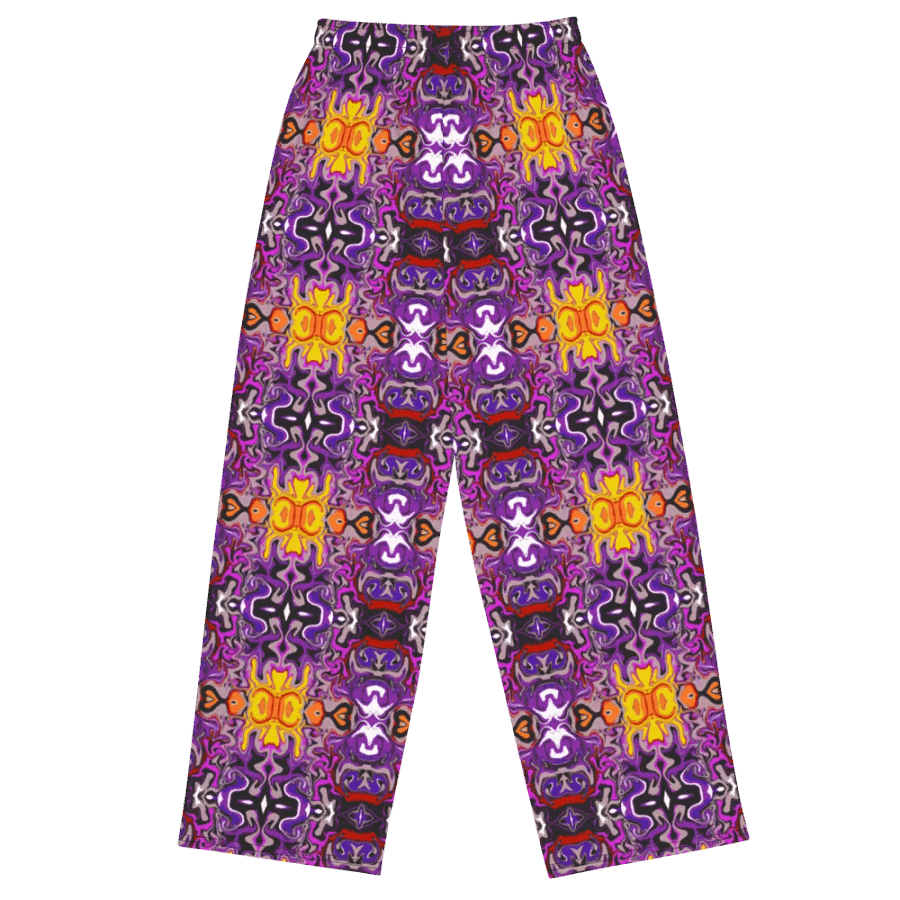 Purple Kaleidoscopic Dream Unisex Wide-Leg Pants product image (9)