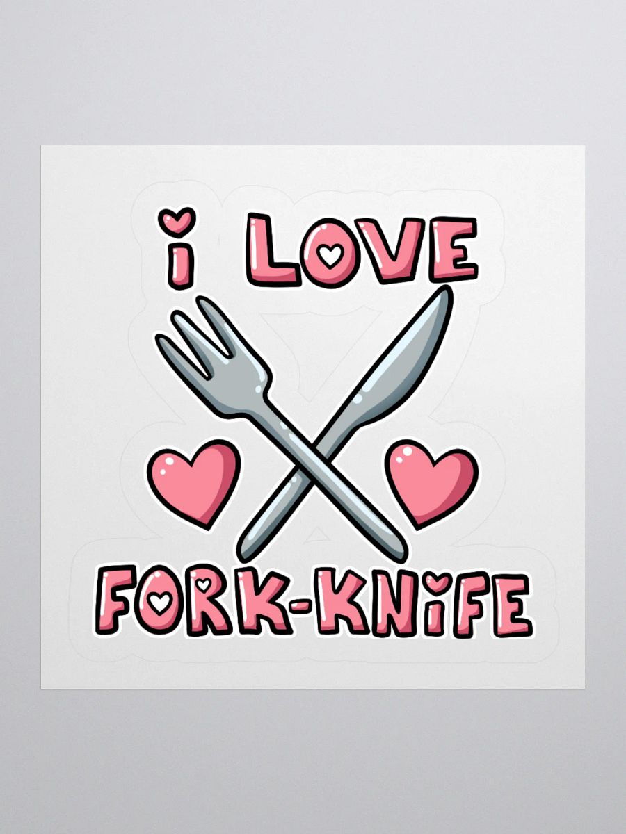 I ♥ Fork-Knife Sticker product image (1)