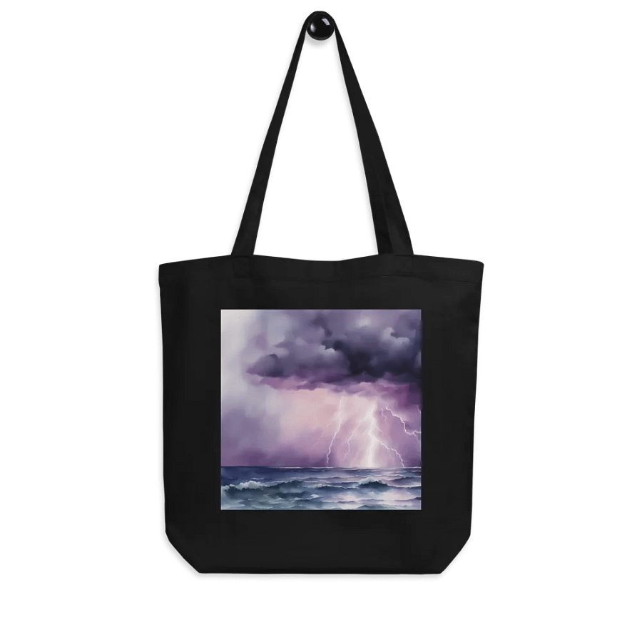 Purple Thunderclouds, Organic Cotton Twill Tote Bag product image (4)
