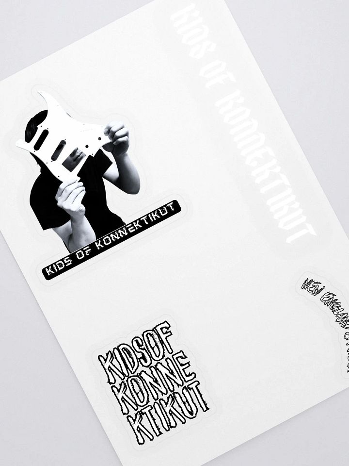 Kids of Konnektikut Sticker Sheet (Black and White) #2 product image (2)