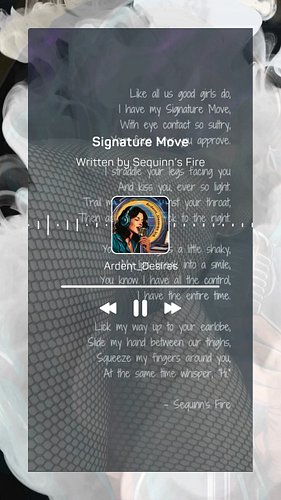 Sequinns’s Fire allowed me the honor to voice some of her words and I really hope I did them the justice they deserve. This a...
