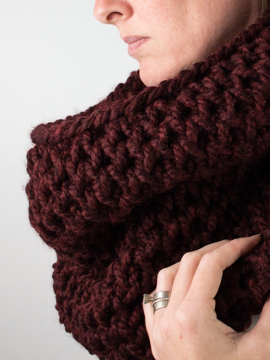Brioche Cowl Knitting Pattern - Glorious product image (1)